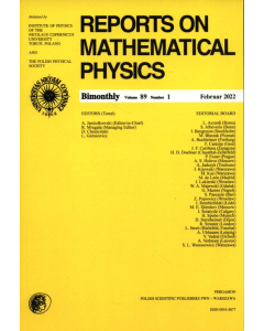 Reports on Mathematical Physics 89/1