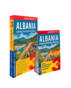 Albania Kosowo Macedonia Północna 3w1 przewodnik + atlas + mapa