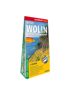 Wyspa Wolin Woliński Park Narodowy laminowana mapa turystyczna 1:50 000
