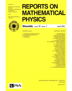 Reports on Mathematical Physics 89 nr 2/2022
