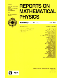 Reports on Mathematical Physics 89/3 2022 Kraj