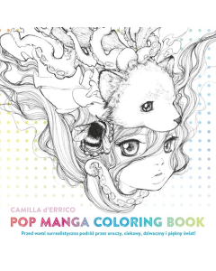 Pop manga coloring book