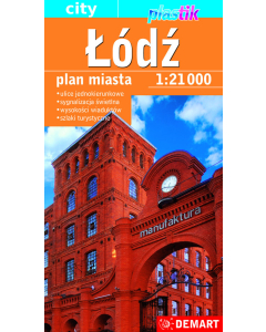 Łódź plan miasta  1:21 000
