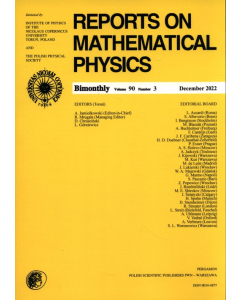 Reports on Mathematical Physics 90/3