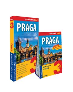 Praga 3w1 (przewodnik + atlas + mapa)