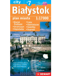 Białystok plus 6 plan miasta plastik