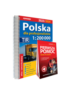 Polska dla profesjonalistów Atlas samochodowy + instrukcja pierwszej pomocy 1:200 000