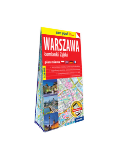 Warszawa Łomiank Ząbki papierowy plan miasta 1:26 000