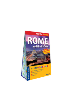Rzym i Watykan (Rome and the Vatican) kieszonkowy laminowany plan miasta 1:15 000