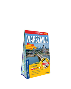 Warszawa kieszonkowy laminowany plan miasta 1:26 000