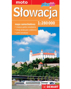 Słowacja mapa samochodowa 1:280 000