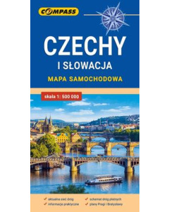 Czechy i Słowacja mapa samochodowa 1:500 000