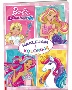 Barbie Dreamtopia Naklejam i koloruję NAK-1401