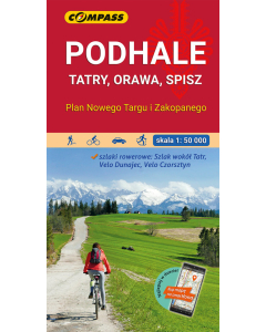 Mapa Podhale, Tatry, Orawa, Spisz 1:50 000