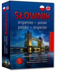 Słownik angielsko-polski polsko-angielski gramatyka rozmówki 90 000 haseł