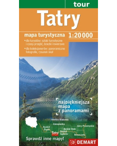 Tatry mapa turystyczna 1:20 000