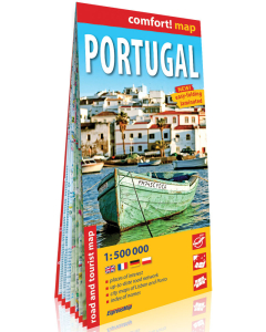 Portugalia (Portugal) laminowana mapa samochodowo-turystyczna 1:500 000