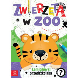 Zwierzęta w zoo Łamigłówki przedszkolaka