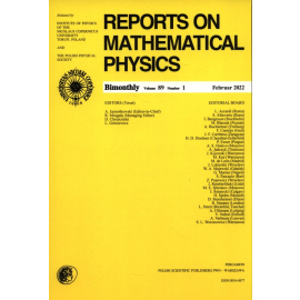Reports on Mathematical Physics 89/1