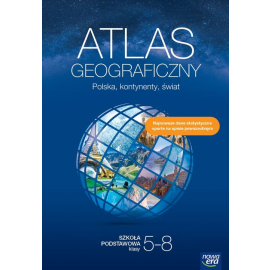 Atlas geograficzny Polska kontynenty świat Szkoła podstawowa Klasa 5-8