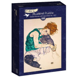 Puzzle Siedząca kobieta Egon Schiele 1000