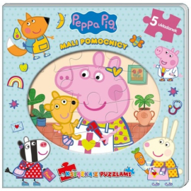 Peppa Pig Książka z puzzlami Mali pomocnicy