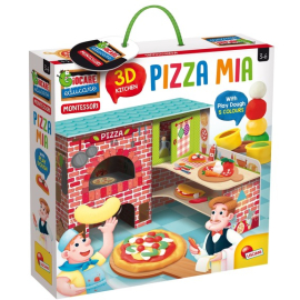 Montessori Moja Pizza 3D z modeliną