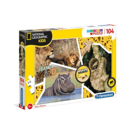 Puzzle 104 Supercolor National Geographic Kids