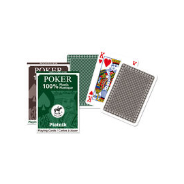 Karty pojedyncze talie plastik Poker