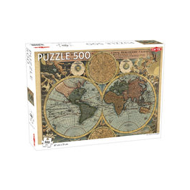 Puzzle Old Map of the World 500