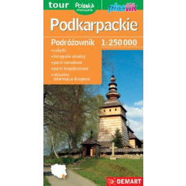Województwo podkarpackie Podróżownik mapa turystyczna 1:250 000