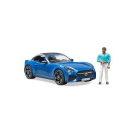 Bruder Auto Roadster niebieskie cabrio z figurką