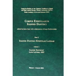 Ioannis Dantisci Epistulae Latinae, part 1, vol. 1