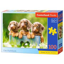 Puzzle Cute Dachshunds 100
