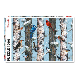 Puzzle Ptaki Zimą 1000