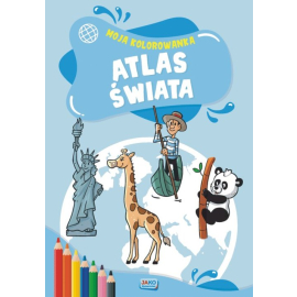 Atlas Świata kolorowanka 2 sztuki