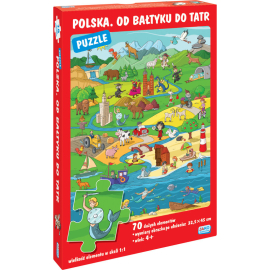 Polska Od Bałtyku do Tatr Puzzle 70 elementów