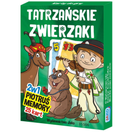 Karty Piotruś Memory Tatrzańskie zwierzaki