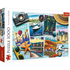 Trefl puzzle 1000 Wakacyjne pocztówki