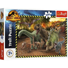 Puzzle Dinozaury z Parku Jurajskiego Jurassic World 200