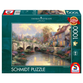 Puzzle 1000 Thomas Kinkade Na starym moście