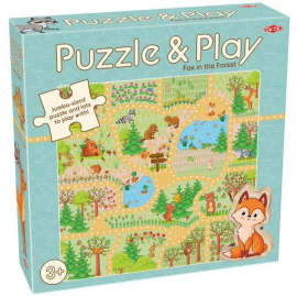 Moje pierwsze puzzle i zabawa: Lis w lesie