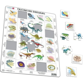 Larsen Fascynujące dinozaury EN (Maxi) układanka