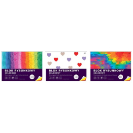 Blok rysunkowy kolorowy A3 10 kartek 10 sztuk mix