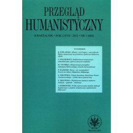 Przegląd Humanistyczny 2023/1 (480)