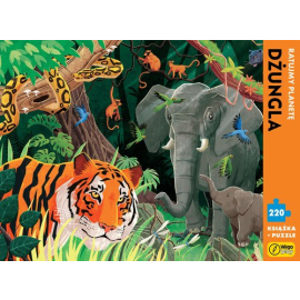 Dżungla Puzzle 220 elementów + książka