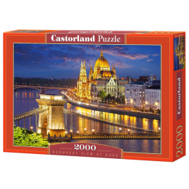 Puzzle Budapest view at dusk 2000