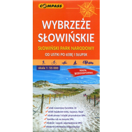 Wybrzeże Słowińskie Słowiński Park Narodowy mapa wodoodporna 1:55 000