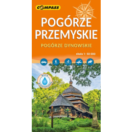 Pogórze Przemyskie, Pogórze Dynowskie mapa laminowana