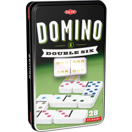 Domino klasyczne szóstkowe (w puszce z oknem)